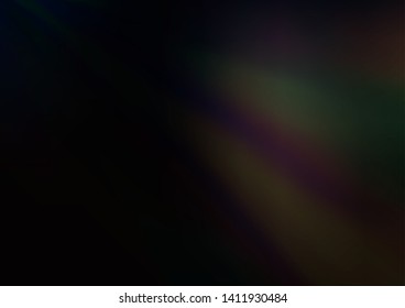 Dark Black vector glossy abstract template. Modern geometrical abstract illustration with gradient. Brand new style for your business design.
