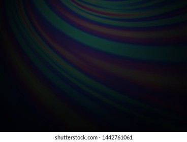 Dark Black vector glossy abstract template. Creative illustration in halftone style with gradient. A completely new design for your business.