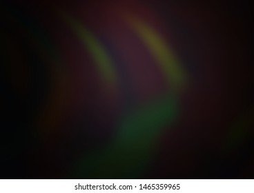 Dark Black vector glossy abstract template. A completely new color illustration in a bokeh style. Brand new style for your business design.