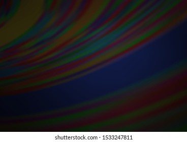 Dark Black vector glossy abstract background. Modern geometrical abstract illustration with gradient. A completely new template for your design.