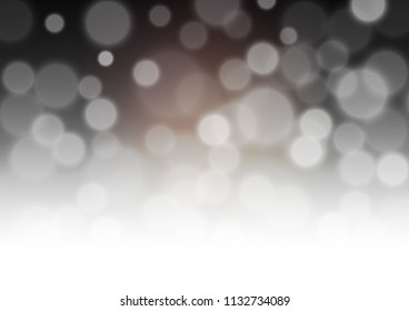 Dark Black vector glossy bokeh pattern. Glitter abstract illustration with an elegant design. A new texture for your design.