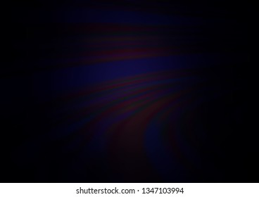 Dark Black vector glossy bokeh pattern. Colorful illustration in blurry style with gradient. Brand new style for your business design.