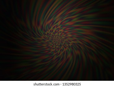 Dark Black vector glossy bokeh pattern. Colorful illustration in blurry style with gradient. A completely new template for your design.