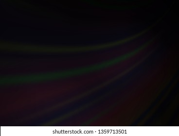 Dark Black vector glossy bokeh pattern. Creative illustration in halftone style with gradient. The template can be used for your brand book.