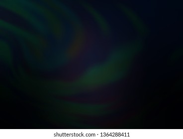 Dark Black vector glossy bokeh pattern. A vague abstract illustration with gradient. The template for backgrounds of cell phones.