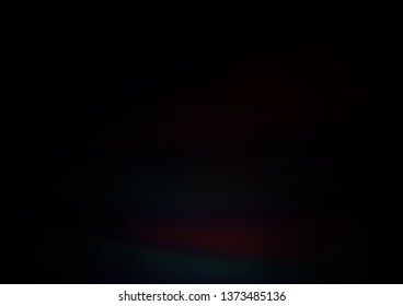 Dark Black vector glossy bokeh pattern. Colorful illustration in blurry style with gradient. A completely new design for your business.