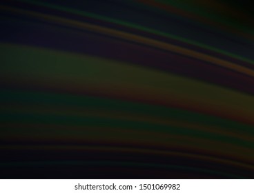 Dark Black vector glossy bokeh pattern. Glitter abstract illustration with an elegant design. Brand new design for your business.