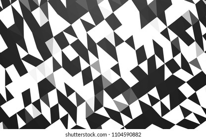 Dark Black vector hexagon mosaic template. Colorful illustration in abstract style with gradient. The completely new template can be used for your brand book.