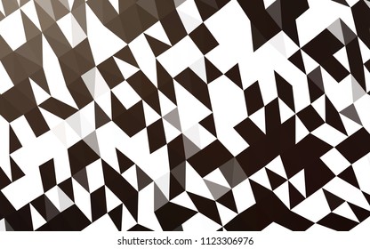 Dark Black vector hexagon mosaic texture. Creative geometric illustration in Origami style with gradient. Triangular pattern for your business design.