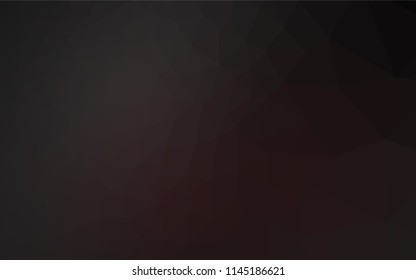Dark Black vector hexagon mosaic texture. A completely new color illustration in a vague style. The completely new template can be used for your brand book.