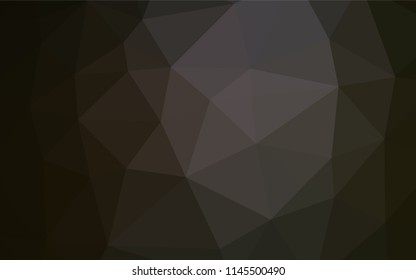 Dark Black vector hexagon mosaic template. An elegant bright illustration with gradient. Brand new design for your business.