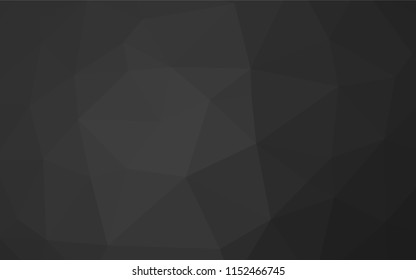 Dark Black vector hexagon mosaic template. Colorful illustration in abstract style with gradient. Brand new design for your business.