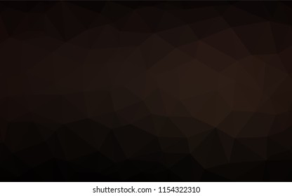 Dark Black vector hexagon mosaic cover. Brand new colored illustration in blurry style with gradient. The completely new template can be used for your brand book.