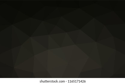 Dark Black vector hexagon mosaic cover. Modern geometrical abstract illustration with gradient. A new texture for your design.