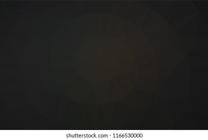 Dark Black vector hexagon mosaic cover. A vague abstract illustration with gradient. A completely new template for your business design.