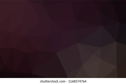 Dark Black vector hexagon mosaic texture. Brand new colored illustration in blurry style with gradient. A completely new design for your business.