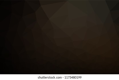 Dark Black vector hexagon mosaic cover. An elegant bright illustration with gradient. The completely new template can be used for your brand book.