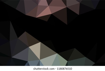 Dark Black vector hexagon mosaic texture. Shining colored illustration in a Brand new style. The polygonal design can be used for your web site.