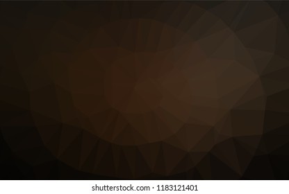 Dark Black vector hexagon mosaic template. Creative illustration in halftone style with gradient. A new texture for your design.