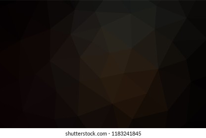 Dark Black vector hexagon mosaic template. Glitter abstract illustration with an elegant design. A completely new template for your business design.