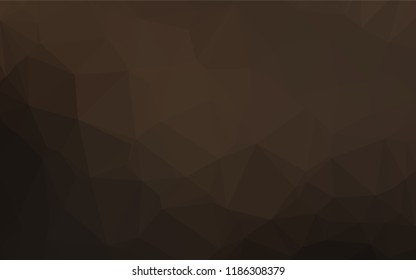 Dark Black vector hexagon mosaic template. Triangular geometric sample with gradient.  The template can be used as a background for cell phones.