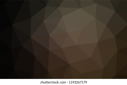 Dark Black vector hexagon mosaic texture. Colorful abstract illustration with gradient. Brand new design for your business.