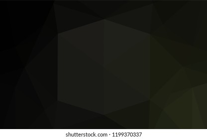 Dark Black vector hexagon mosaic texture. Colorful illustration in abstract style with gradient. The completely new template can be used for your brand book.