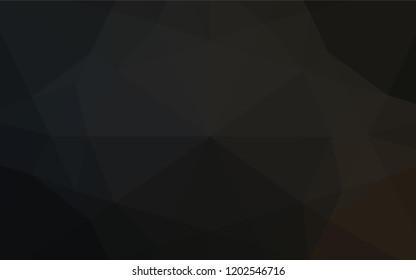 Dark Black vector hexagon mosaic cover. Colorful abstract illustration with gradient. The completely new template can be used for your brand book.