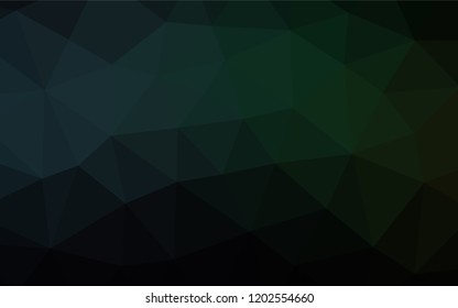 Dark Black vector hexagon mosaic template. Glitter abstract illustration with an elegant design. A completely new design for your business.