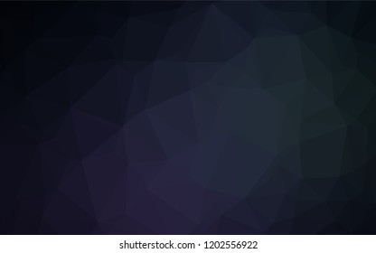 Dark Black vector hexagon mosaic texture. Colorful illustration in abstract style with gradient. Brand new design for your business.