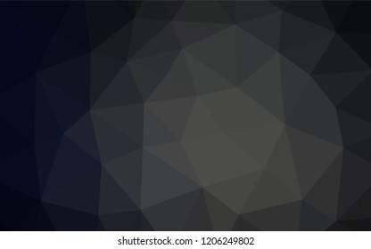 Dark Black vector hexagon mosaic cover. An elegant bright illustration with gradient. A completely new design for your business.