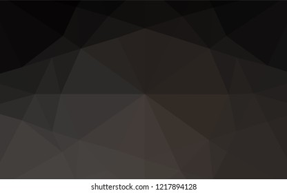 Dark Black vector hexagon mosaic cover. Colorful abstract illustration with gradient. A new texture for your design.