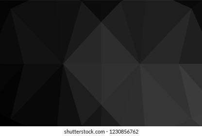 Dark Black vector hexagon mosaic cover. Colorful abstract illustration with gradient. A completely new template for your business design.