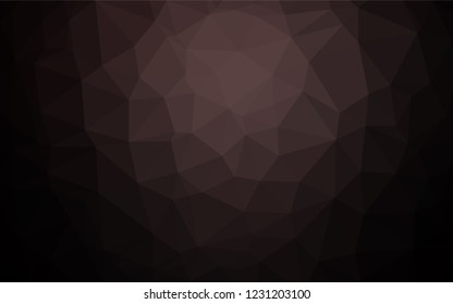Dark Black vector hexagon mosaic template. A completely new color illustration in a vague style. A completely new template for your business design.