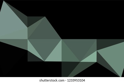 Dark Black vector hexagon mosaic template. A completely new color illustration in a vague style. The elegant pattern can be used as part of a brand book.
