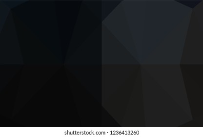 Dark Black vector hexagon mosaic template. Shining colored illustration in a Brand new style. The elegant pattern can be used as part of a brand book.