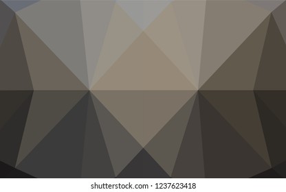 Dark Black vector hexagon mosaic texture. A completely new color illustration in a vague style. The elegant pattern can be used as part of a brand book.