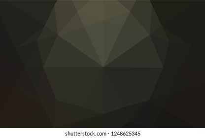 Dark Black vector hexagon mosaic cover. Colorful abstract illustration with gradient. The textured pattern can be used for background.