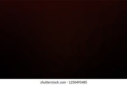Dark Black vector hexagon mosaic texture. Shining illustration, which consist of triangles. The template can be used as a background for cell phones.