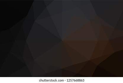 Dark Black vector hexagon mosaic cover. Colorful abstract illustration with gradient. A completely new design for your business.