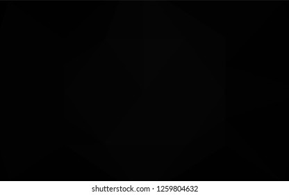 Dark Black vector hexagon mosaic texture. Colorful illustration in abstract style with gradient. A completely new template for your business design.