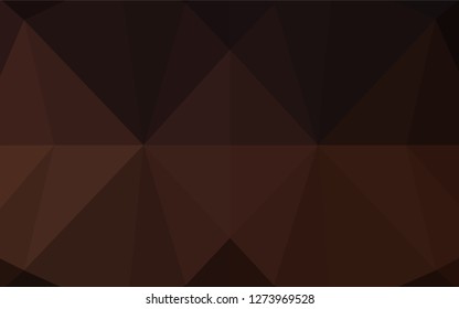 Dark Black vector hexagon mosaic template. Shining colored illustration in a Brand new style. The completely new template can be used for your brand book.