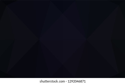 Dark Black vector hexagon mosaic texture. Shining colored illustration in a Brand new style. The elegant pattern can be used as part of a brand book.