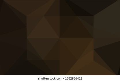 Dark Black vector hexagon mosaic texture. Glitter abstract illustration with an elegant design. A new texture for your design.