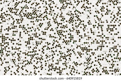 Dark Black vector illustration which consist of circles. Dotted gradient design for your business. Creative geometric background in halftone style with colored spots.