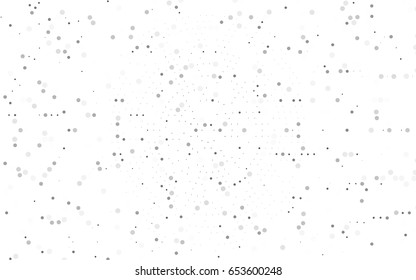 Dark Black vector illustration which consist of circles. Dotted gradient design for your business. Creative geometric background in halftone style with colored spots.
