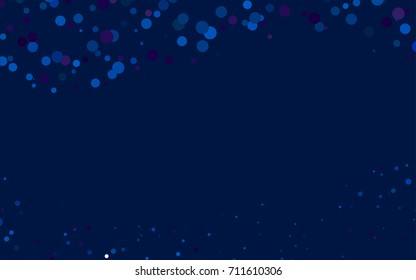 Dark Black vector illustration which consist of circles. Dotted gradient design for your business. Creative geometric background in halftone style with colored spots.