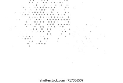 Dark Black vector illustration which consist of circles. Dotted gradient design for your business. Creative geometric background in halftone style with colored spots.