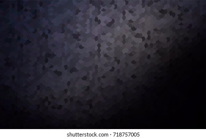 Dark Black vector illustration which consist of circles. Dotted gradient design for your business. Creative geometric background in halftone style with colored spots.