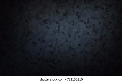 Dark Black vector illustration which consist of circles. Dotted gradient design for your business. Creative geometric background in halftone style with colored spots.